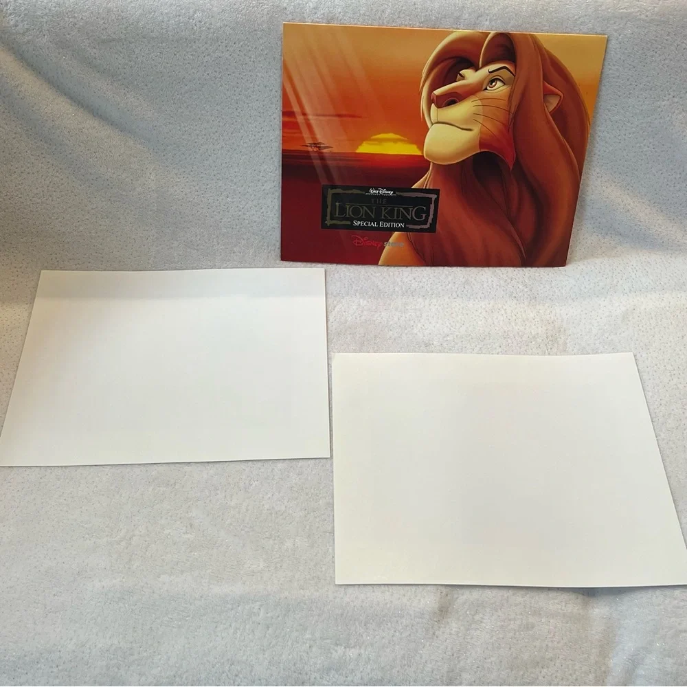 Disney Store The Lion King Special Edition 2 Lithograph Prints Plus Folder